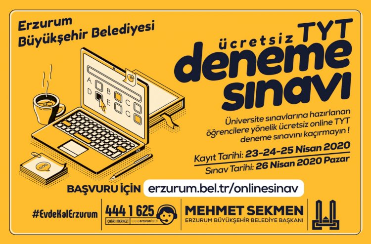 BÜYÜKŞEHİR'DEN DENEME SINAVI