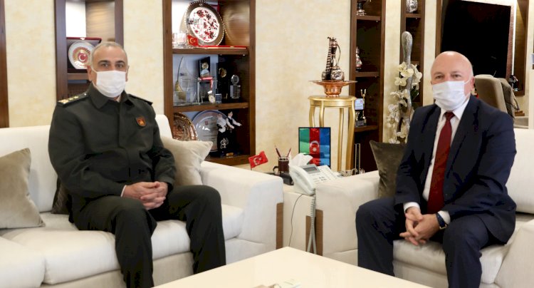 9. KOLORDU KOMUTANI UZUN'DAN BAŞKAN SEKMEN'E ZİYARET