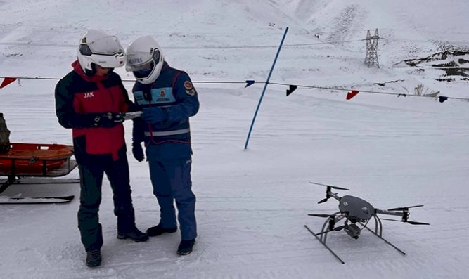 Erzurum İl Jandarma Komutanlığı Palandöken Kayak Merkezi’nde Denetimi Sürüyor