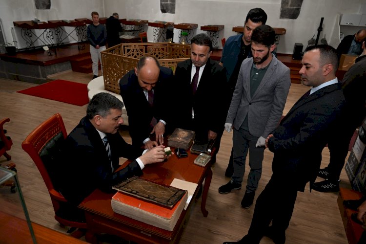 Vali Mustafa Çiftçi’den Erzurum Yazma Eser Kütüphanesi’ne Ziyaret
