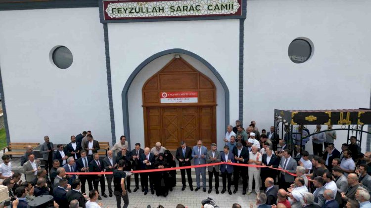 Feyzullah Saraç Camii Dualarla İbadete Açıldı
